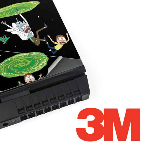 Adult Swim Rick and Morty Portal Pattern Dell Alienware Skin