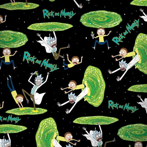 Adult Swim Rick and Morty Portal Pattern Dell Alienware Skin