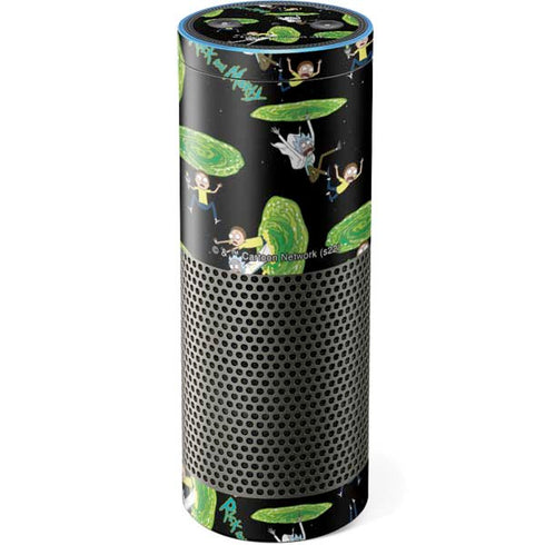 Adult Swim Rick and Morty Portal Pattern Amazon Echo Skin