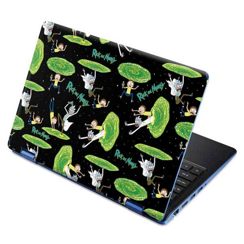 Adult Swim Rick and Morty Portal Pattern Aspire R11 11.6in Skin