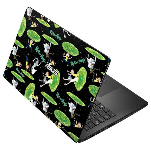 Adult Swim Rick and Morty Portal Pattern Asus X502CA 15.6 Skin