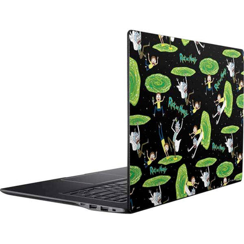 Adult Swim Rick and Morty Portal Pattern Ativ Book 9 (15.6in 2014) Skin