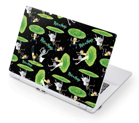 Adult Swim Rick and Morty Portal Pattern Acer Chromebook Skin