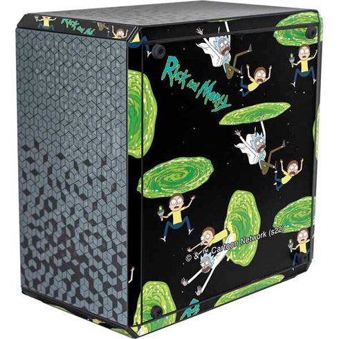 Adult Swim Rick and Morty Portal Pattern Cooler Master MasterBox Q300L Mini Tower Skin