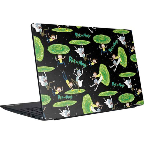 Adult Swim Rick and Morty Portal Pattern Dell Vostro Skin