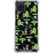 Adult Swim Rick and Morty Portal Pattern Galaxy A12 Clear Case