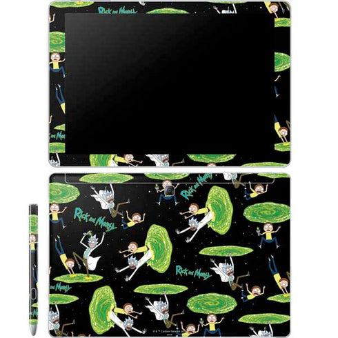 Adult Swim Rick and Morty Portal Pattern Galaxy Book 12in Skin