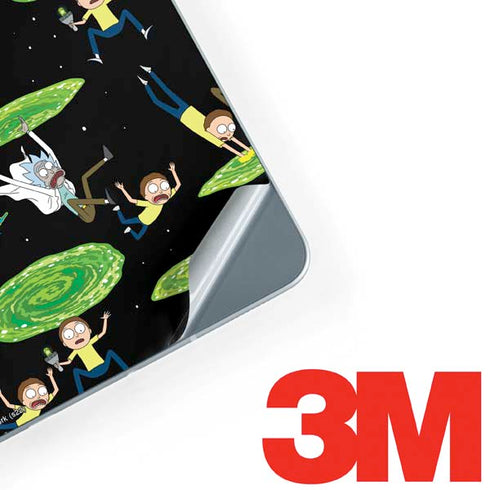 Adult Swim Rick and Morty Portal Pattern Galaxy Book 12in Skin