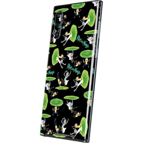 Adult Swim Rick and Morty Portal Pattern Galaxy Note 10 Plus Skin