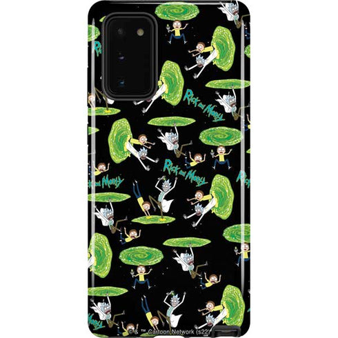 Adult Swim Rick and Morty Portal Pattern Galaxy Note20 5G Pro Case