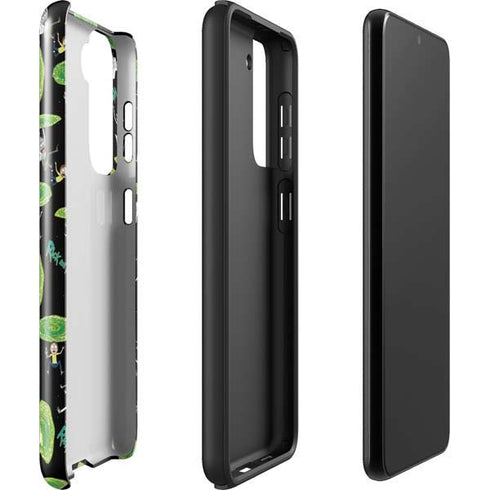 Adult Swim Rick and Morty Portal Pattern Galaxy S22 Pro Case