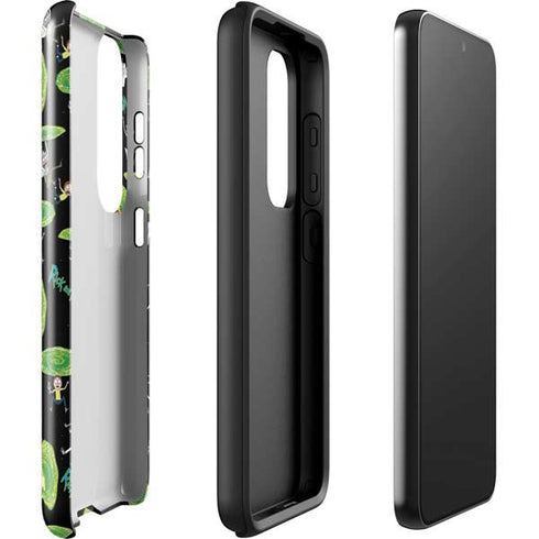 Adult Swim Rick and Morty Portal Pattern Galaxy S23 Plus Pro Case