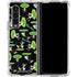 Adult Swim Rick and Morty Portal Pattern Galaxy Z Fold4 5G Clear Case