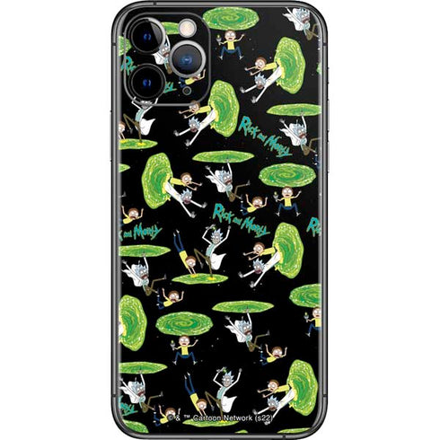 Adult Swim Rick and Morty Portal Pattern iPhone 11 Pro Skin