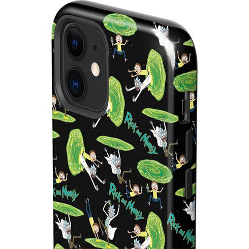 Adult Swim Rick and Morty Portal Pattern iPhone 12 Impact Case