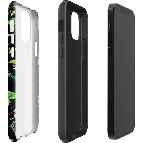 Adult Swim Rick and Morty Portal Pattern iPhone 12 Impact Case