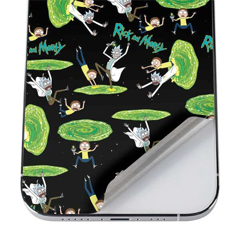 Adult Swim Rick and Morty Portal Pattern iPhone 12 Pro Max Skin