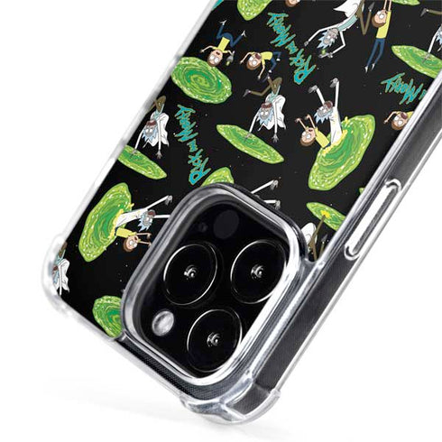 Adult Swim Rick and Morty Portal Pattern iPhone 13 Pro Max MagSafe Case