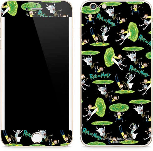 Adult Swim Rick and Morty Portal Pattern iPhone 6/6s Plus Skin