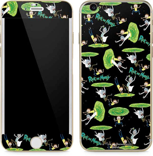 Adult Swim Rick and Morty Portal Pattern iPhone 6/6s Skin