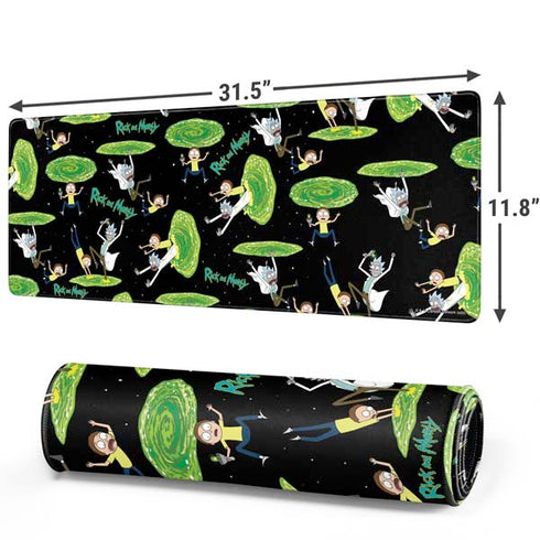 Adult Swim Rick and Morty Portal Pattern Gaming Mouse Pad