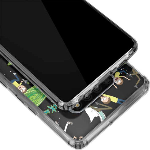 Adult Swim Rick and Morty Portal Pattern LG Stylo 6 Clear Case