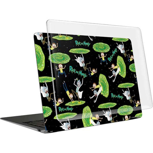 Adult Swim Rick and Morty Portal Pattern MacBook Air 13in M1 (2021) Case plus Skin