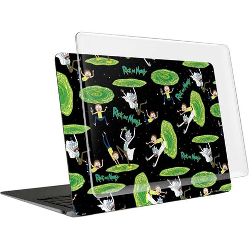 Adult Swim Rick and Morty Portal Pattern MacBook Air 15in (2023-2025) Case plus Skin