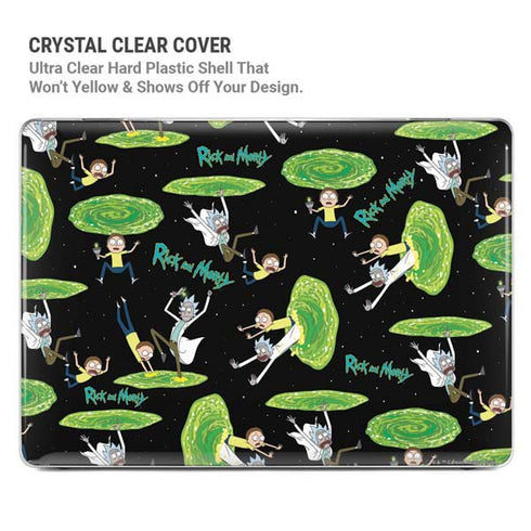 Adult Swim Rick and Morty Portal Pattern MacBook Air 15in (2023-2025) Case plus Skin