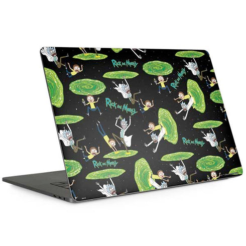 Adult Swim Rick and Morty Portal Pattern Apple MacBook Pro 15-inch Skin