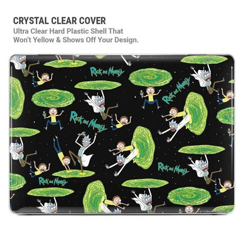 Adult Swim Rick and Morty Portal Pattern MacBook Pro 16in (2021-25) Case plus Skin
