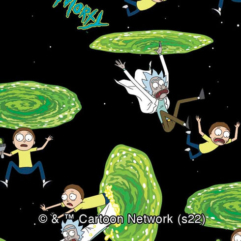 Adult Swim Rick and Morty Portal Pattern Moto E5 Play Skin