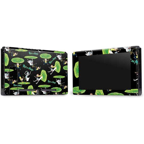 Adult Swim Rick and Morty Portal Pattern Nintendo Switch Bundle Skin