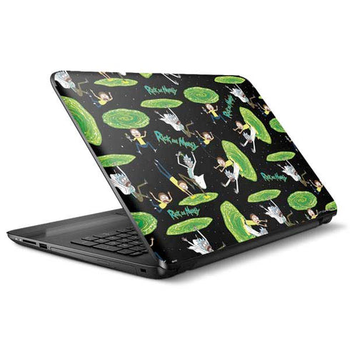 Adult Swim Rick and Morty Portal Pattern HP Notebook Skin