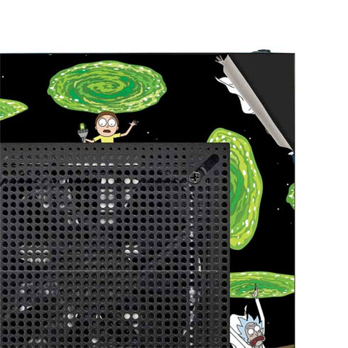 Adult Swim Rick and Morty Portal Pattern NZXT H510 Compact ATX Mid-Tower Case Skin