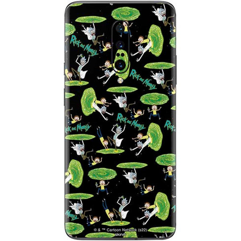 Adult Swim Rick and Morty Portal Pattern OnePlus 7 Pro Skin