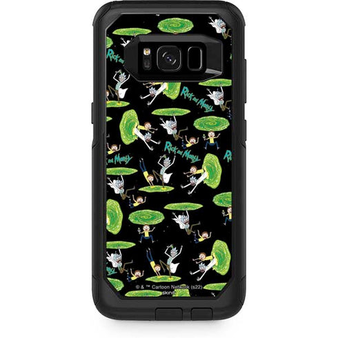 Adult Swim Rick and Morty Portal Pattern Otterbox Commuter Galaxy Skin