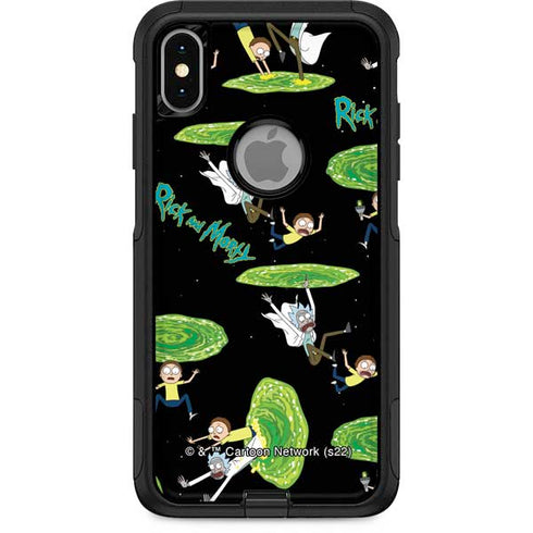 Adult Swim Rick and Morty Portal Pattern Otterbox Commuter iPhone Skin