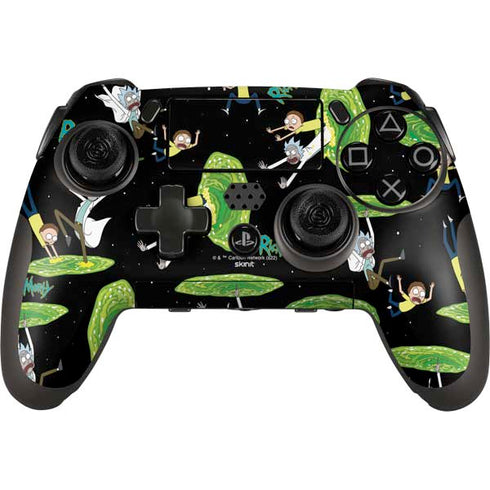 Adult Swim Rick and Morty Portal Pattern PlayStation Scuf Vantage 2 Controller Skin
