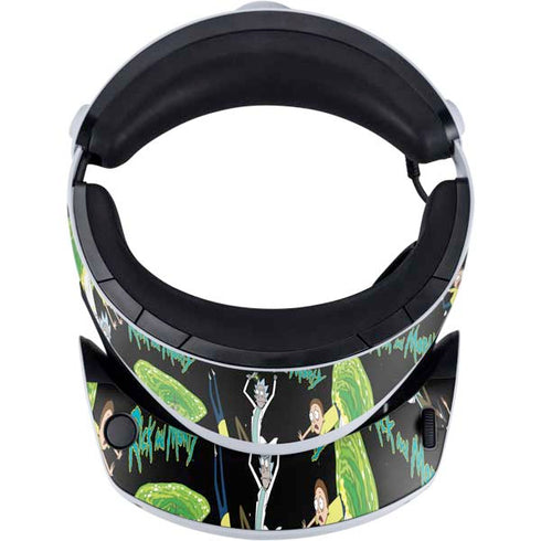 Adult Swim Rick and Morty Portal Pattern PlayStation VR2 Skin