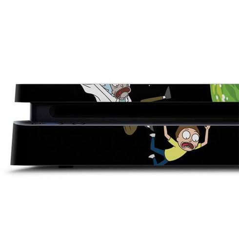 Adult Swim Rick and Morty Portal Pattern PS4 Slim Skin
