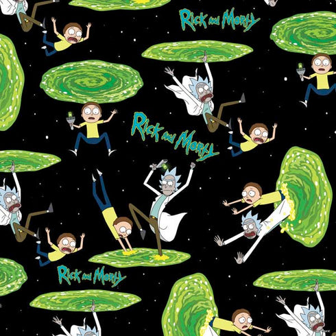 Adult Swim Rick and Morty Portal Pattern PS4 Slim Skin