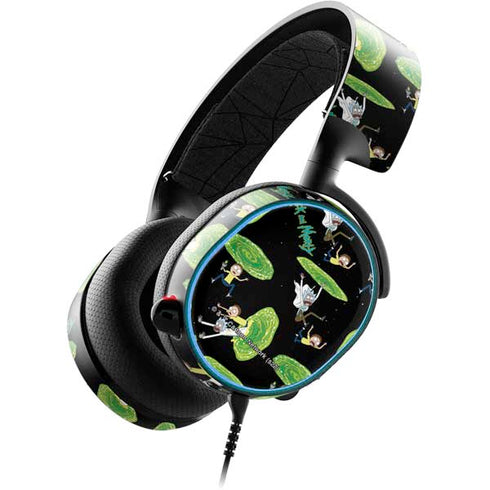 Adult Swim Rick and Morty Portal Pattern SteelSeries Arctis 3 Skin