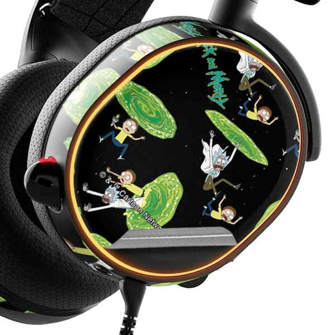 Adult Swim Rick and Morty Portal Pattern SteelSeries Arctis 3 Skin