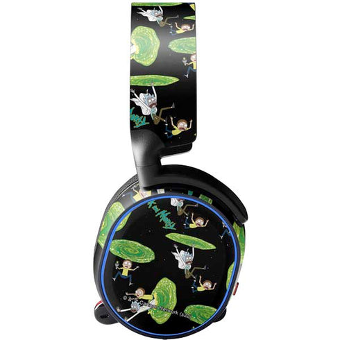 Adult Swim Rick and Morty Portal Pattern SteelSeries Arctis 5 Skin