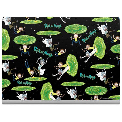 Adult Swim Rick and Morty Portal Pattern Surface Book 2 13.5in Skin