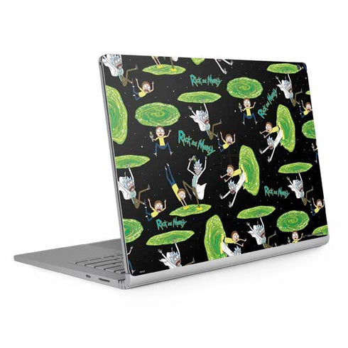 Adult Swim Rick and Morty Portal Pattern Surface Book 2 15in Skin