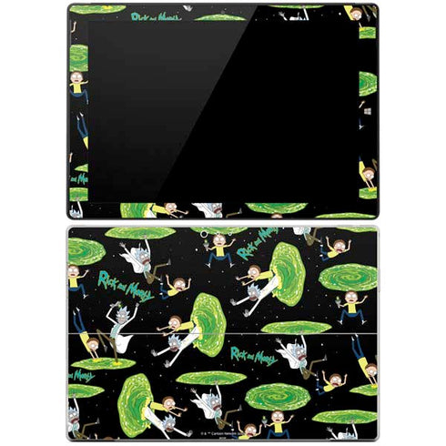 Adult Swim Rick and Morty Portal Pattern Surface Pro 3 Skin