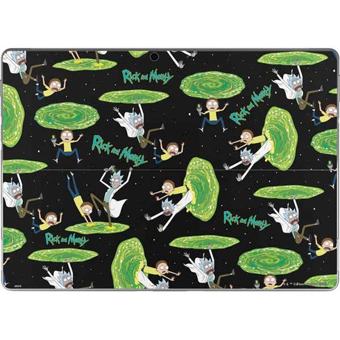 Adult Swim Rick and Morty Portal Pattern Surface Pro 9 Skin