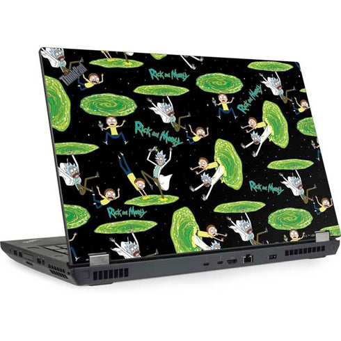 Adult Swim Rick and Morty Portal Pattern Lenovo ThinkPad Skin